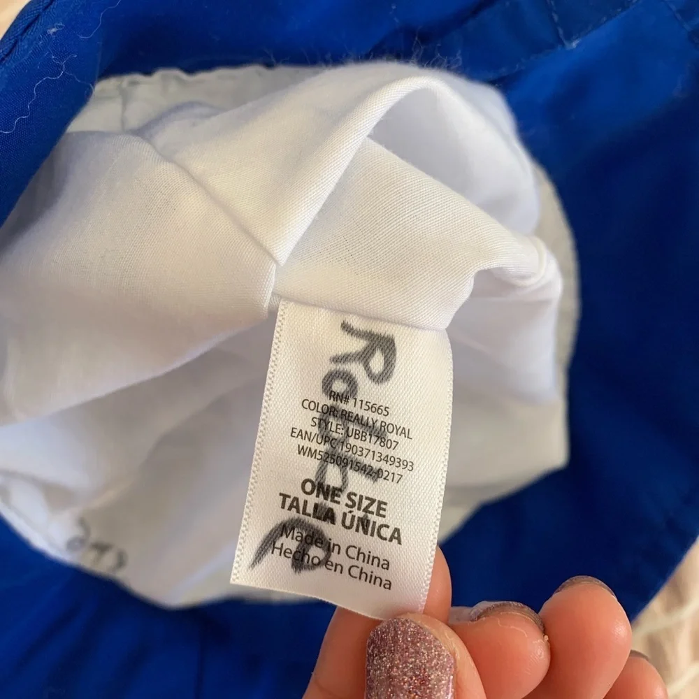 Blue sun hat